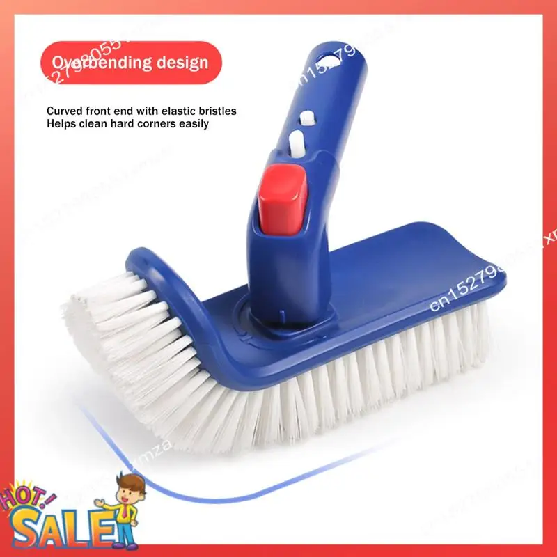 

ABCL Pool Brush Pool Brush Head Rotatable Hand Scrub Brush For Step & Corner, For Pool,Spa, Bathroom, Hot Tub, Kitchen