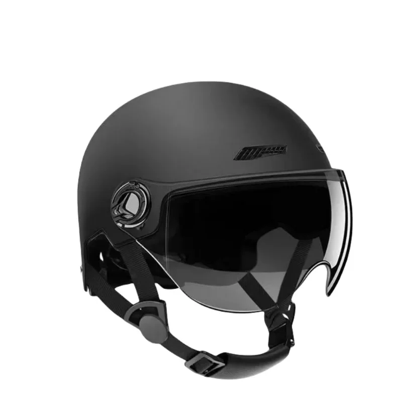 Kinder-Motocross-Helm, Fahrradhelm für Herren, leicht und Damen-Elektrofahrrad-Motorrad-Halbhelm für Erwachsene mit Schutzbrille