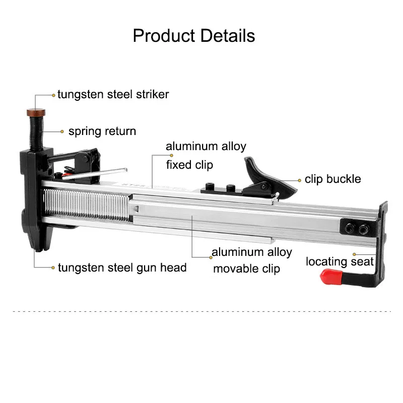 Manual Steel Nail Gun ST-25/ST-18 Semi Automatic Cement Nail Gun Wire Slot Nailing Device Nailing Machine Woodworking Gun Tacker