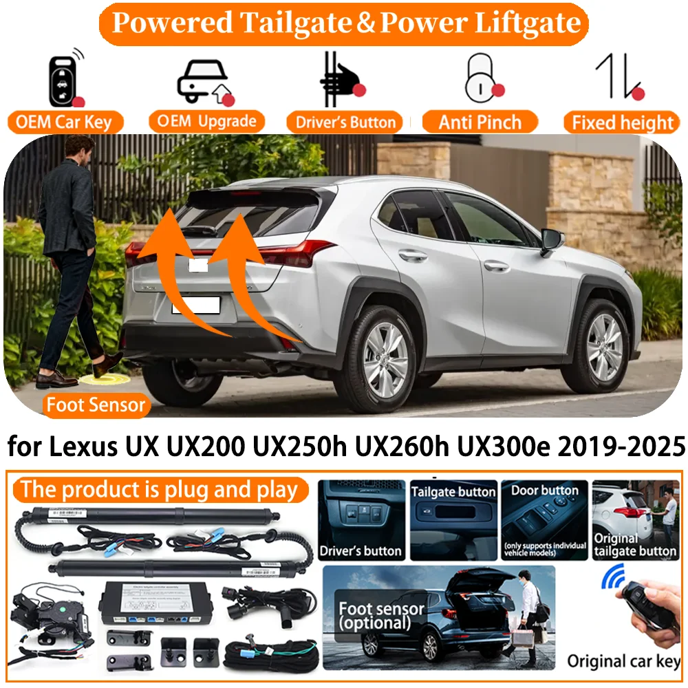 

Car Smart Powered Tailgate system for Lexus UX UX200 UX250h UX260h UX300e 2019-2025 Automatic Electric Power Tailgate Strut kit