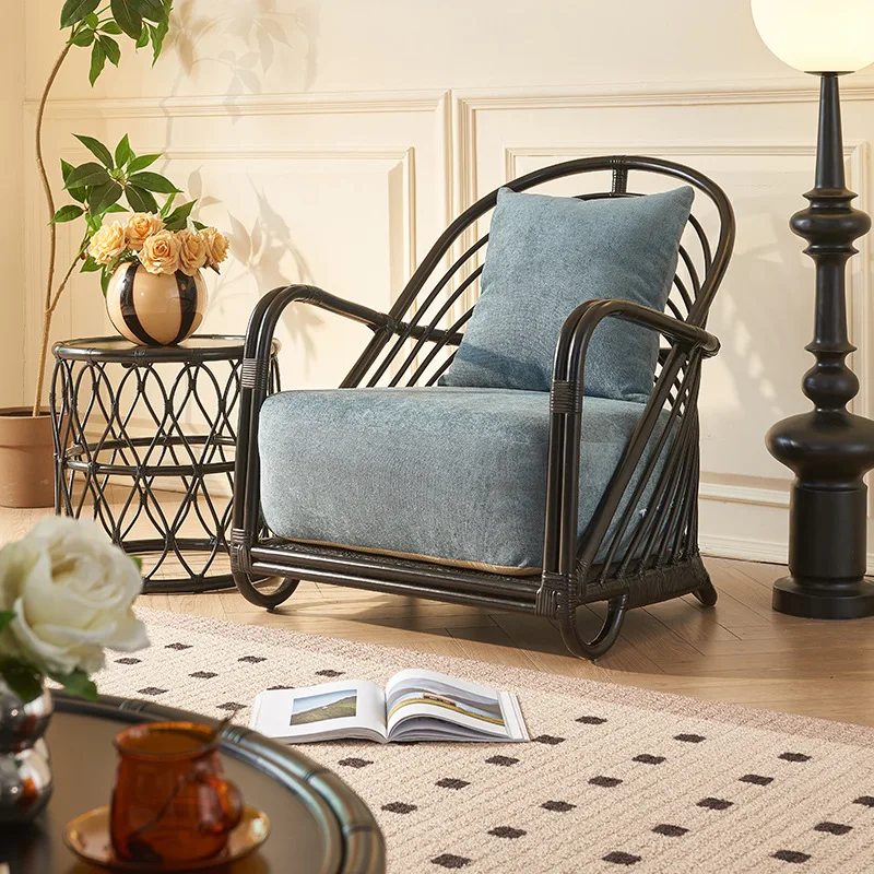 Balcony Armrest Back Chair Hotel B & B Sofa Chair Coffee Table