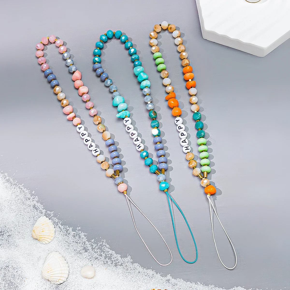 Zomer mobiele telefoon lanyard riem voor vrouwen kralen ketting sieraden cadeau