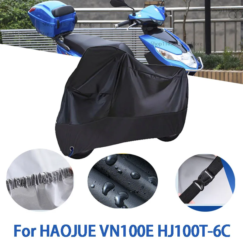 

Motorcycle Full Covers For HAOJUE VN100E HJ100T-6C Car Outdoors Sun Protection Dust No Ear Thickened Oxford Clothcover