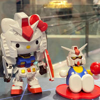 RX-78-2SD Hello Kitty Ganso Assembly Model Action Figures Set Of Dolls Toys For Kids Desktop Decoration Gift Collectible