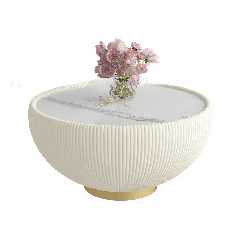 Nordic Marble Coffee Table for Living Room Smooth Surface Scratch Resistant Space Saving Easy to Clean Reliable Performance