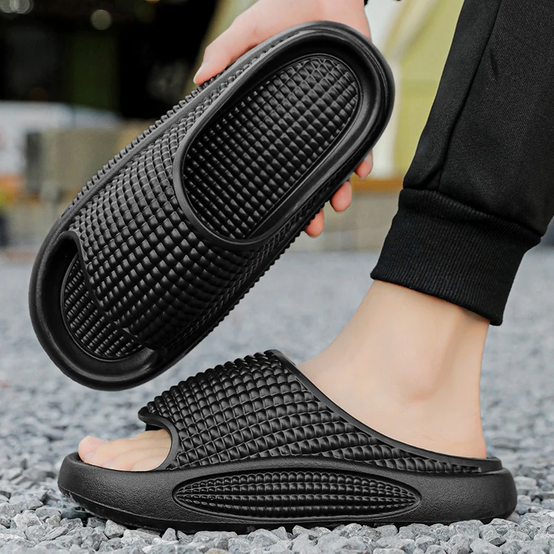 Men's Sandals Slippers for Men Shoes for Men Flat Sandals Wear-resistant Non-Slip Beach Soft and Comfortable Thick Bottom New