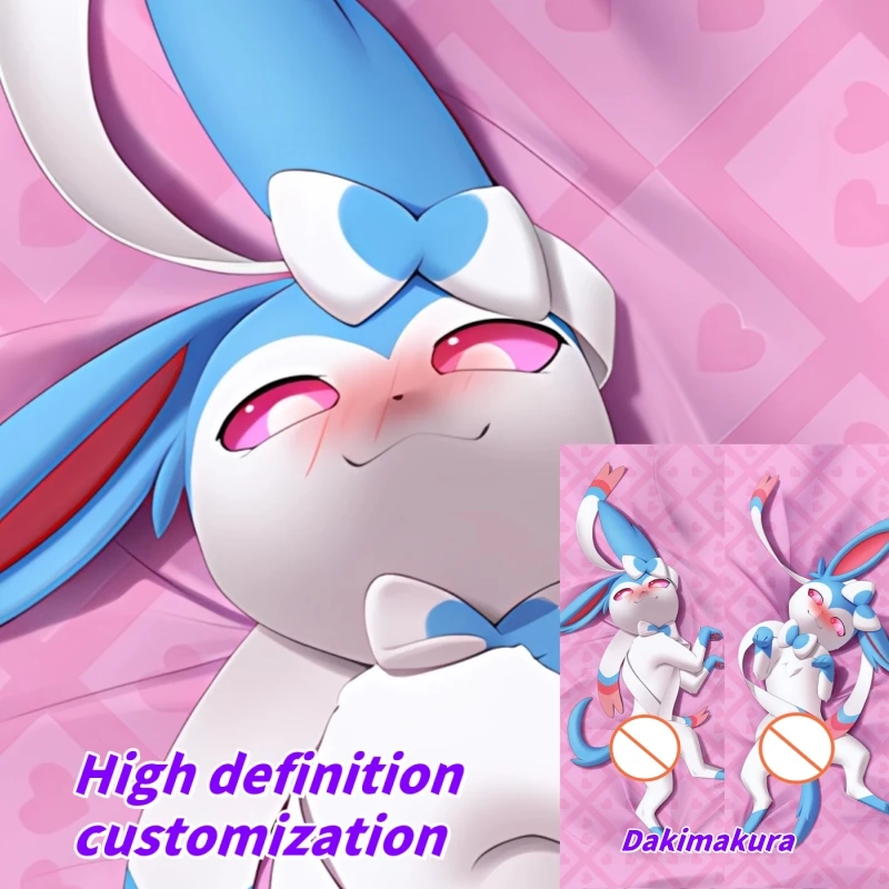 

Dakimakura Anime Pillow Case Animal Orcs Sylveon Double-sided Print Of Life-size Body Pillowcase Gifts