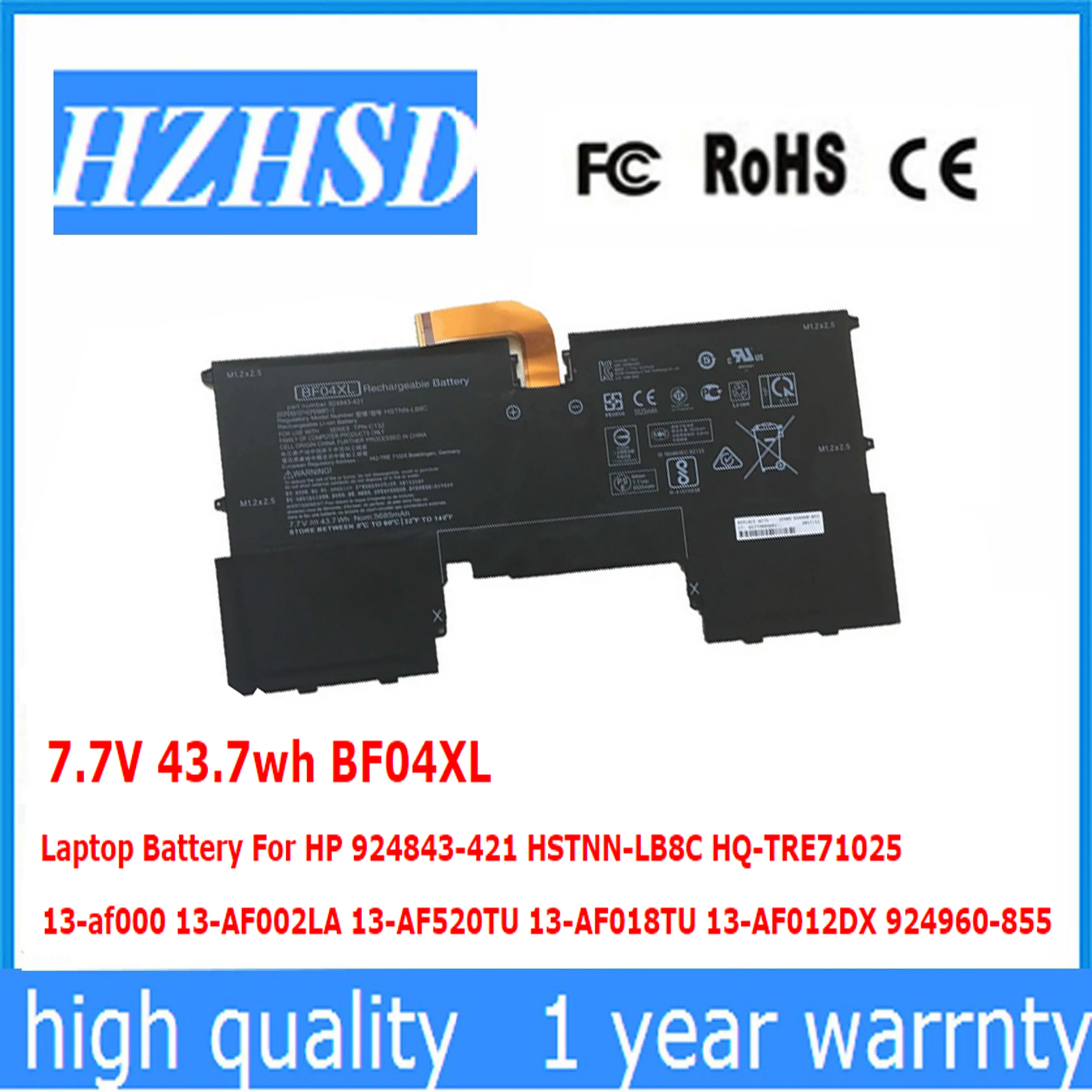 7,7 V 43,7 wh BF04XL Laptop Batterie Für HP 924843-421 HSTNN-LB8C HQ-TRE71025 13-af000 13-AF002LA 13-AF520TU 13-AF018TU 13-AF012DX