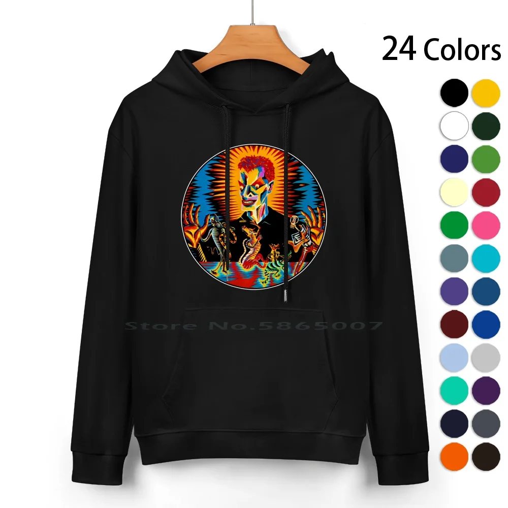 Elfman Boingo Pure Cotton Hoodie Sweater 24 Colors Danny Elfman Oingo Boingo Music 80s Pop Graphic 100% Cotton Hooded