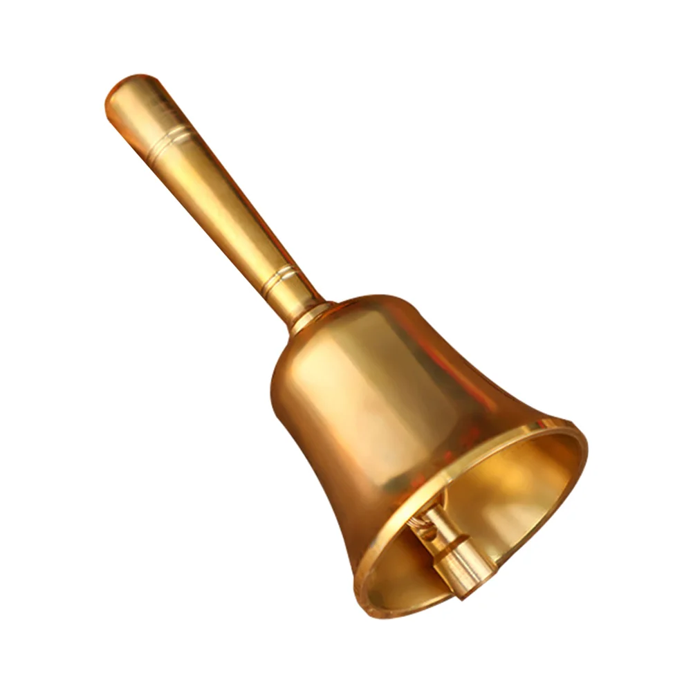 

Brass Handbell Bells Call with Handle Dinner for Crafting Vintage Decor Door Customer Service Restaurant Elder