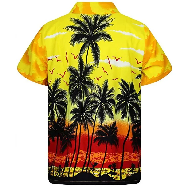 

2026 Travel Hawaii Beach Hawaiian Harajuku Floral Camisa Masculino Mens Designer Clothes 3D Printing Shirt Oversized Summer
