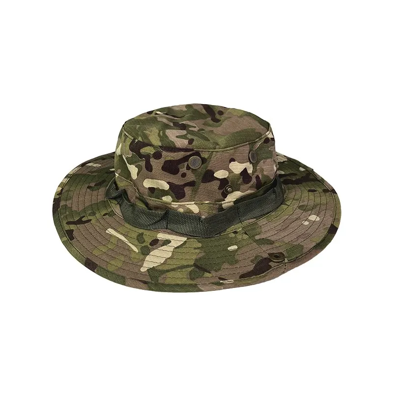 Camouflage Hat Tactical Bucket Benny Hats Military Multicam Panama Summer Cap Hunting Hiking Outdoor Camo Sun Caps Men