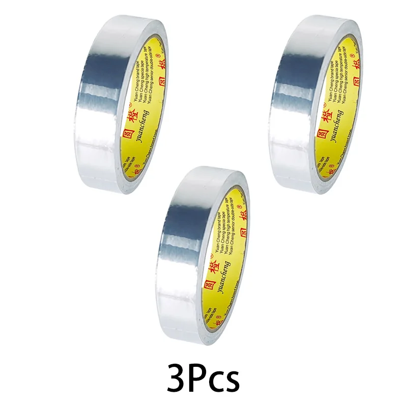 1 Rolle hochtemperaturbeständiges Aluminiumfolienband, wasser- und ölbeständig, flammhemmend und sonnenbeständig, handreißbar