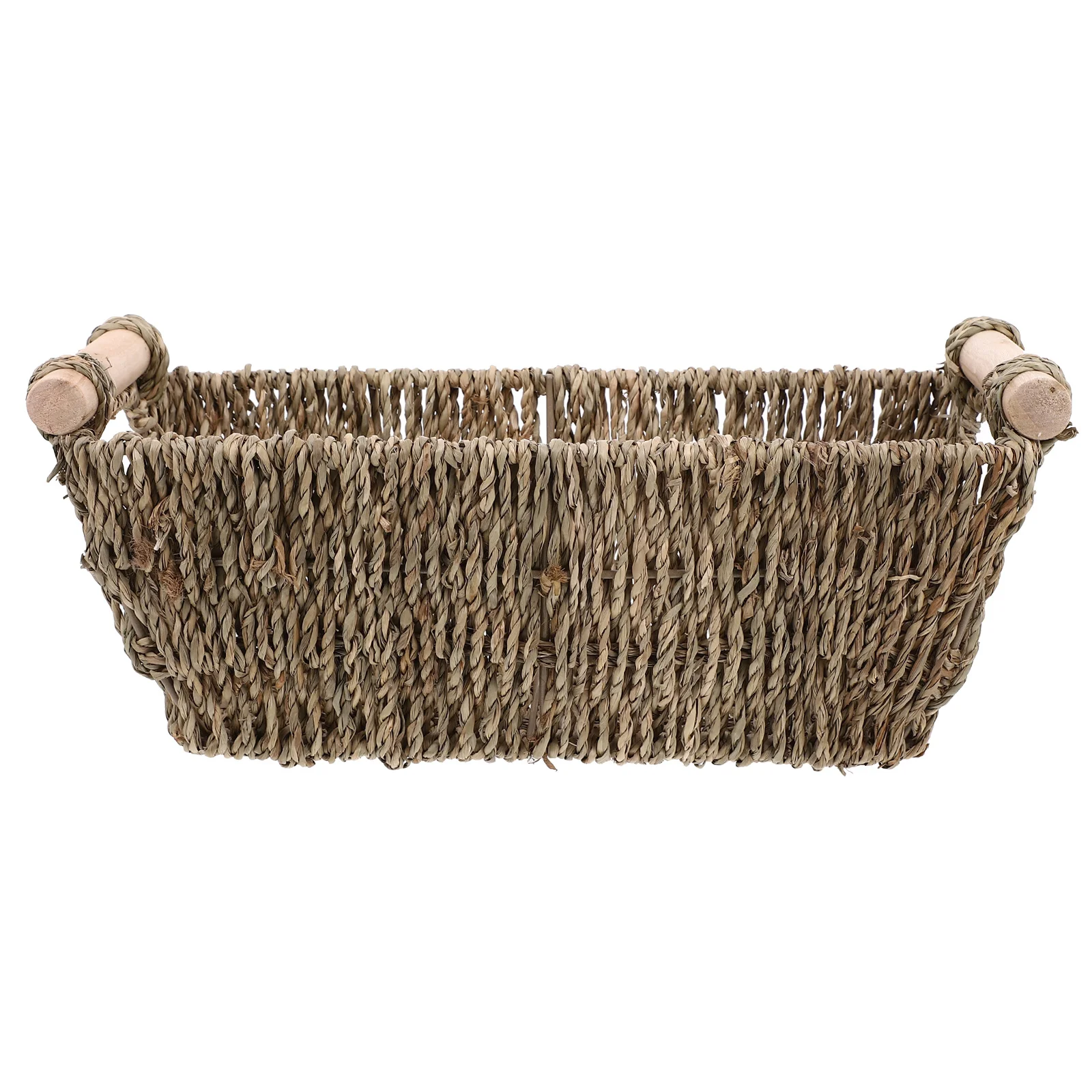 

Weave Basket Sundries Organizer Tabletop Container for Keys Wallet Clean Desk Weave Basket Sundries Organizer