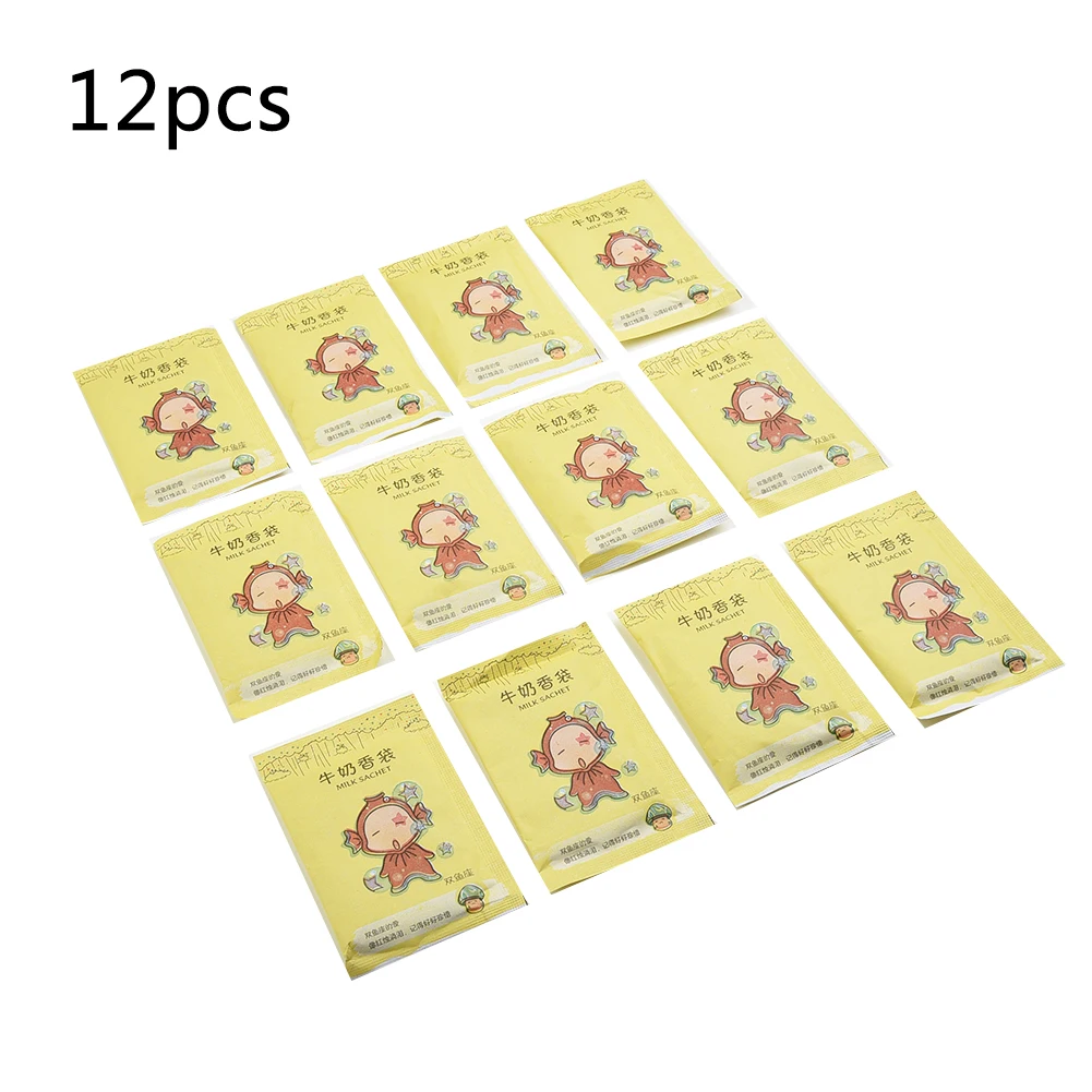 12 Pcs Fragrance Sachets Freshener Bag/Natural Aromatherapy Random Taste Incense Wardrobe Cupboard Air Flavor Scent Lemon Rose