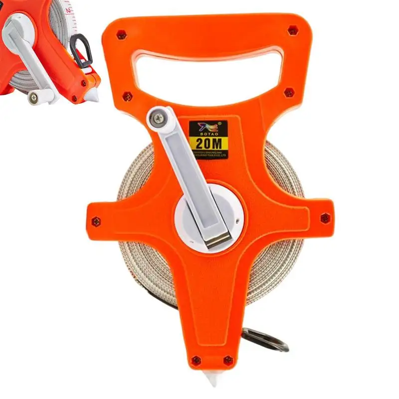 20/30m Retractable Tape Measure Open Reel Metric and Imperial Scale Measuring Ruler Woodworking Gadget Depth Measurement