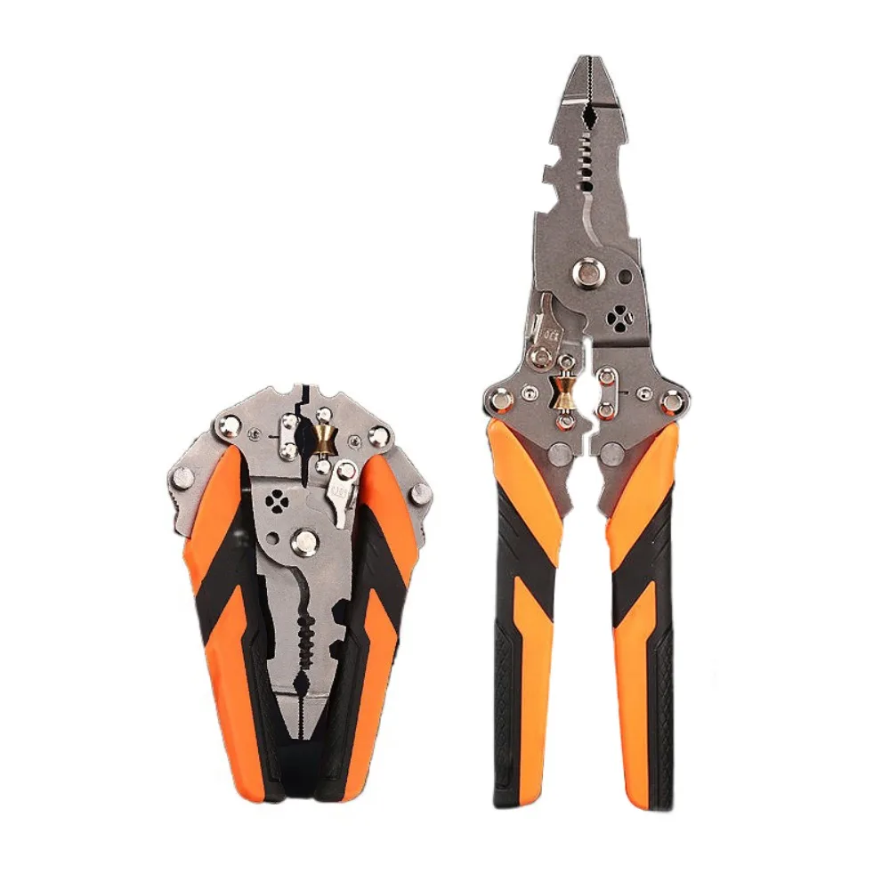 

New High-carbon Steel Wire Stripping Pliers Foldable 12 in 1 Wire Stripping Tool Comfortable Hand Tools Pincers Electrician