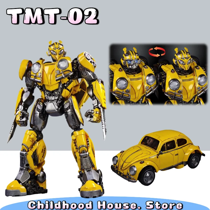 TMT Model Studio TMT-02 Beetle Bumblebee Bee Movie Version Alloy Transformable Robot Articulated Collectible Action Figure Model