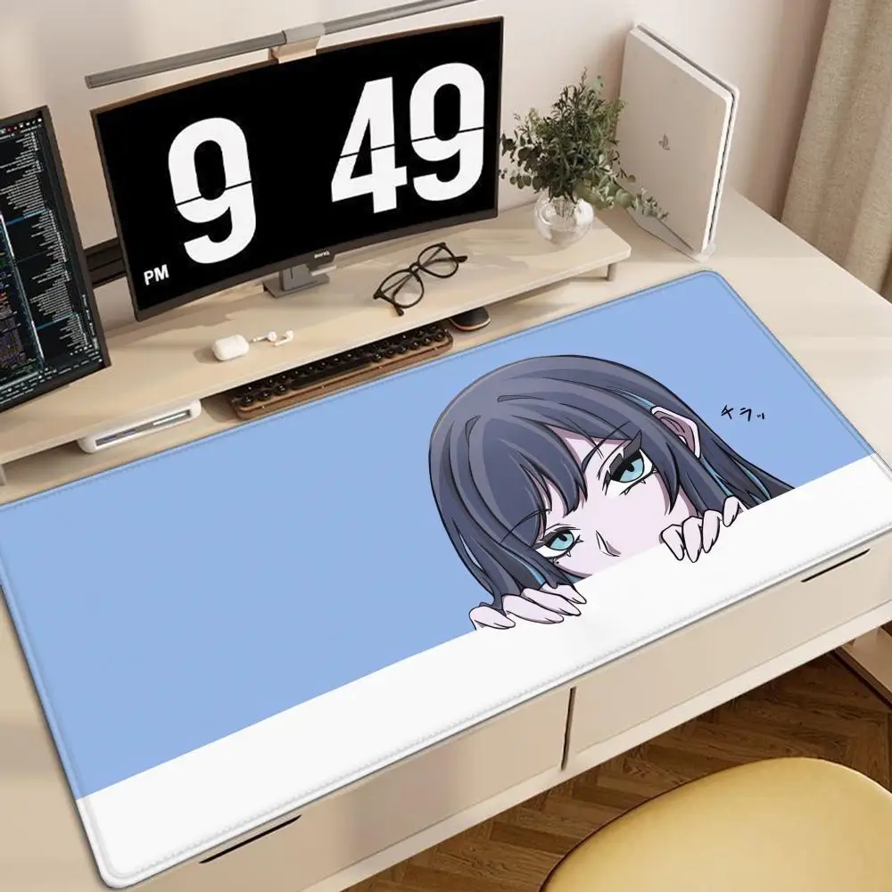 Popular Japanese singer A_ado Cartoon Mouse Pad Fine Surface Gaming Rubber Smooth Desk Pad Professional E-Sports Keyboard Pad