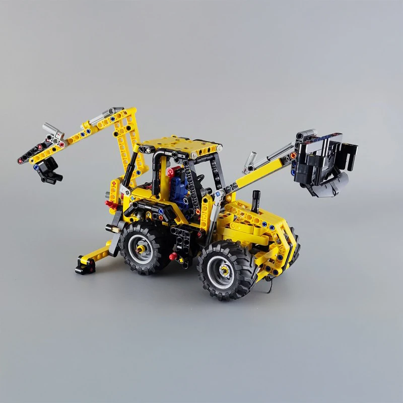 

601pcs MOC BACKHOE LOADER Technical Model Building Blocks Construction Toys Christmas Gifts Education Brick Kids DIY Creative