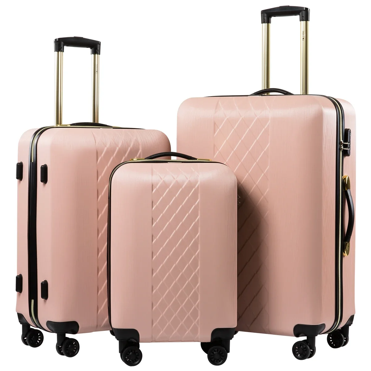 Viagem Mala Set, Trolley Case, Rolling Bagagem Bag, continuar, mala sobre rodas, Travel Bags Valises, 24 ", 28", 20 ", 3Pcs