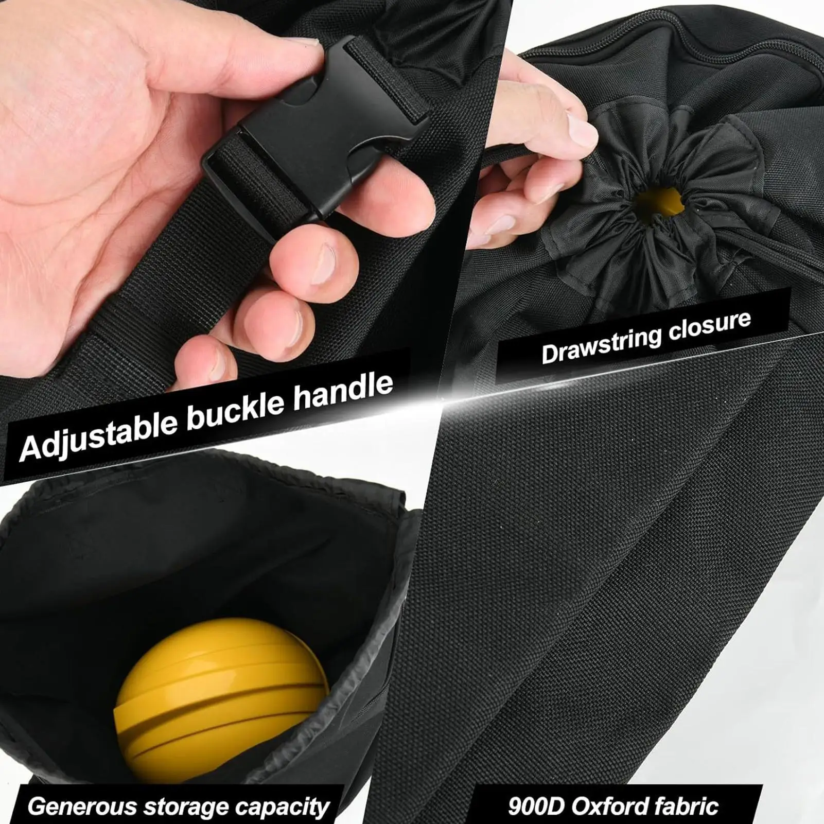 Hockey Helmet Bag Large Capacity Oxford Cloth Adjustable Handle Motorcycle Helmet Storage Carrying Bags For Travel Hockey