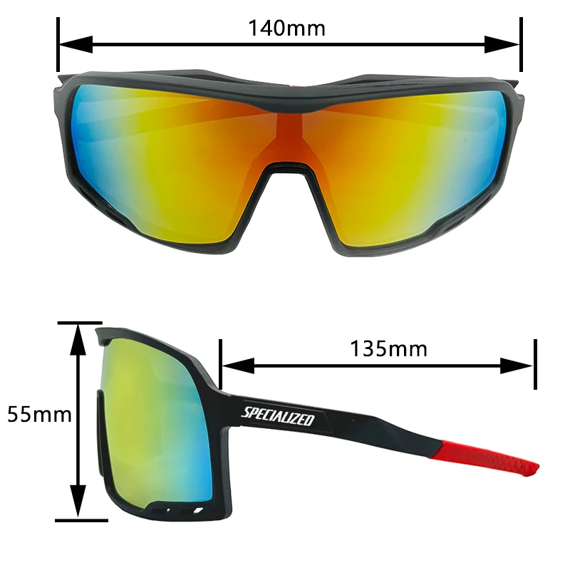 Gafas de sol de ciclismo para hombre y mujer, lentes deportivas con protección UV400 para conducir, pescar y bicicleta de montaña o de carretera,