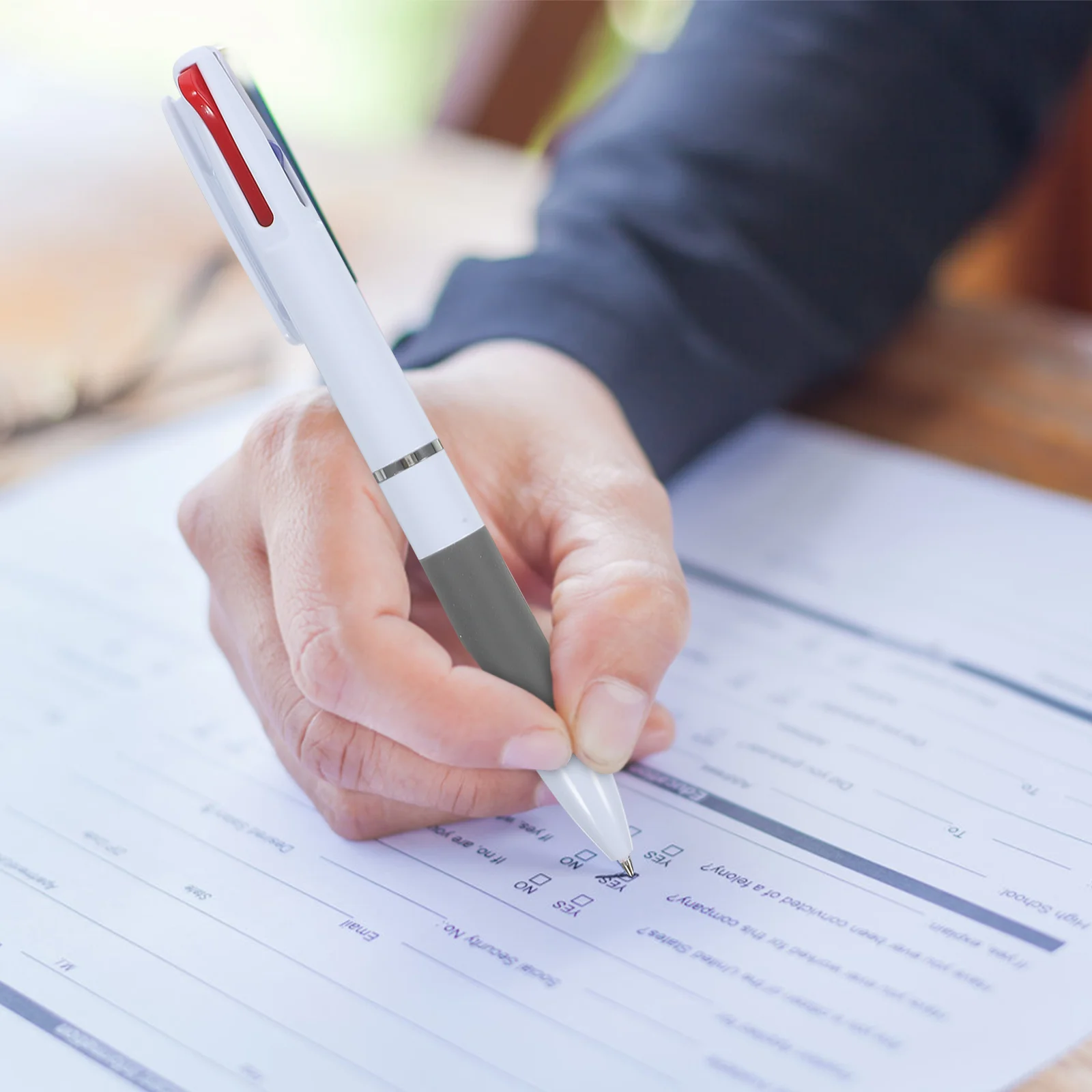 6 قطع أقلام حبر جاف ملونة تصميم إبداعي جذاب قلم كتابة يدوم طويلاً أقلام جمالية للمنزل والمكتب والمدرسة