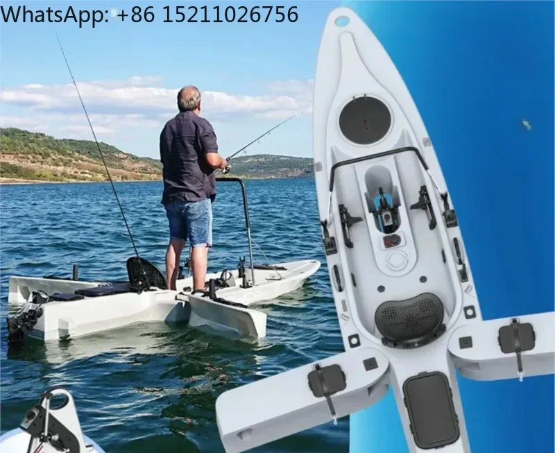 Single Person Electric Propulsion Kayak Canoe Hard Plastic Canoe Road Fishing Boat Accessories