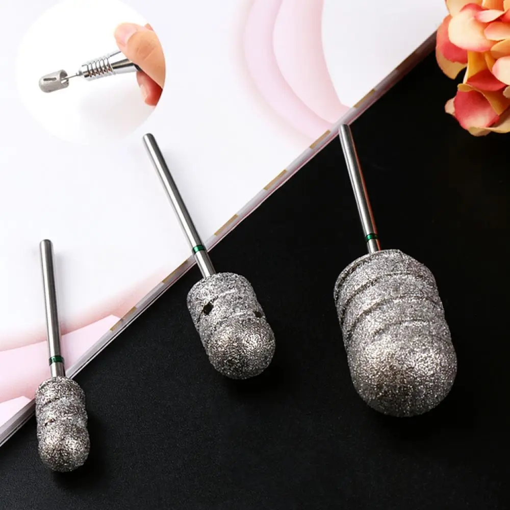 Round Stainless Steel Foot File Drill Bit For Sanding Caps Pedicure Machine Callus Removal Professional Care Tool