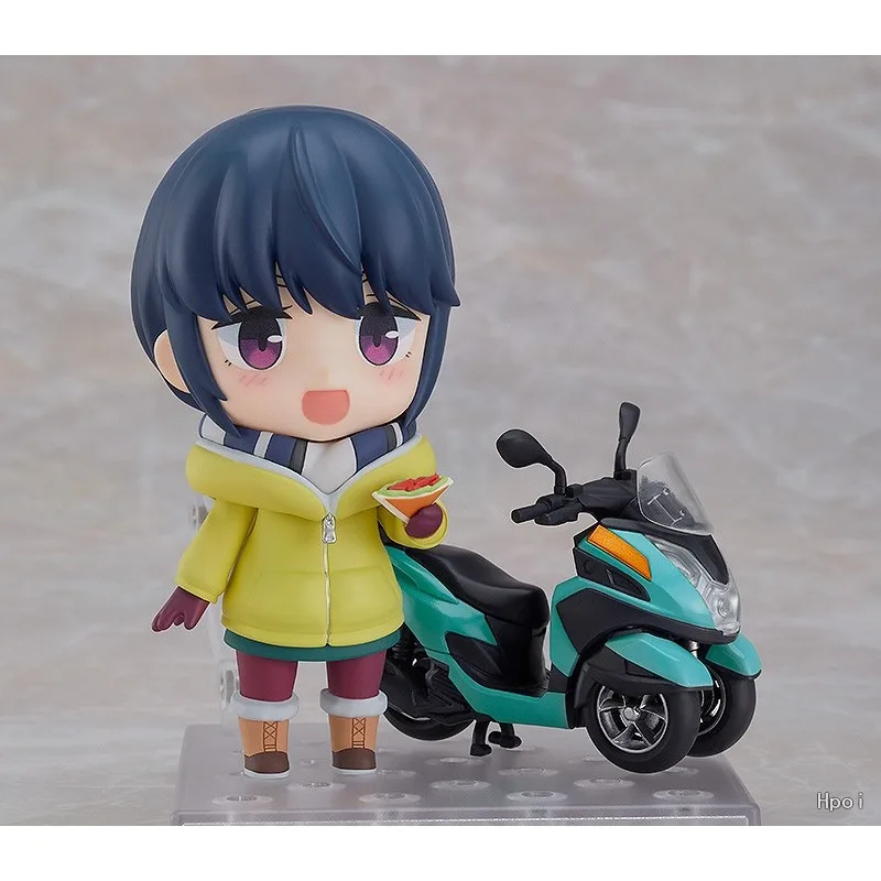 GSC Original NENDOROID LAID-BACK CAMP serie 1865 Shima Rin tres ruedas motocicleta edición Anime figura de acción modelo Juguetes