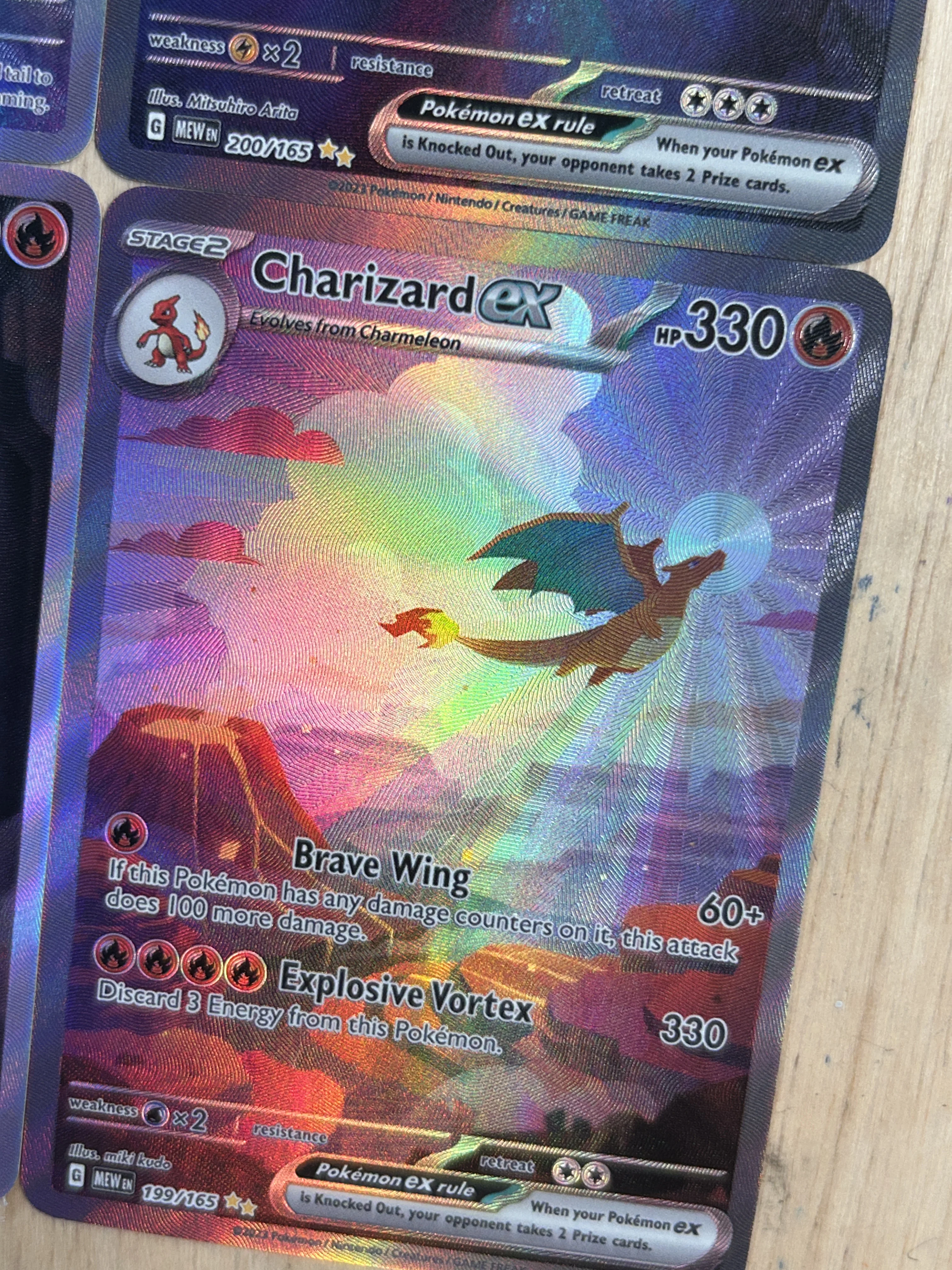 9 stks PTCG NIEUWE-200/165 Anime Engels Kaart Charizard Wartortle Blastoise Ivysaur Venusaur Game Collection Card Shining Textuur Speelgoed