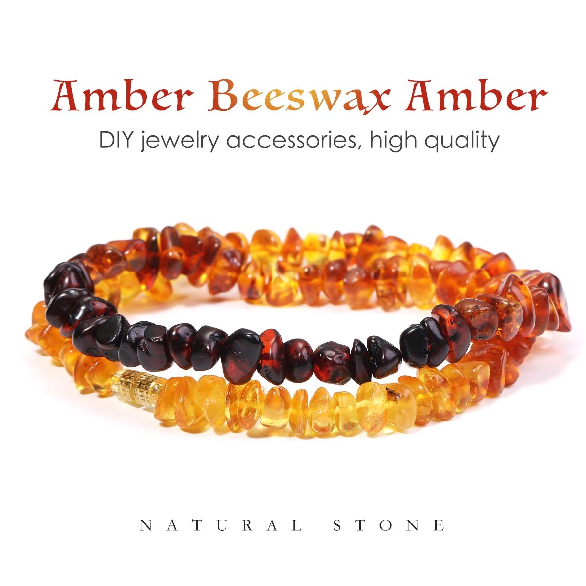 

New Amber Beeswax Loose Beads Necklace Bracelet Unisex 100% Genuine Amber Beeswax Bead Natural Stone Amber Highend Jewelry Gift