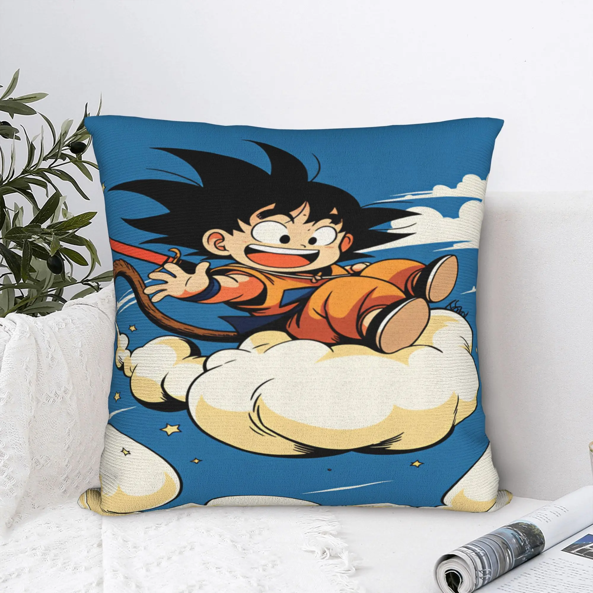 Pillow Case Anime D-Dragons B-Balls  Soft  Pillow Cover For Sofa Car Home Decor Funny Pillowcases