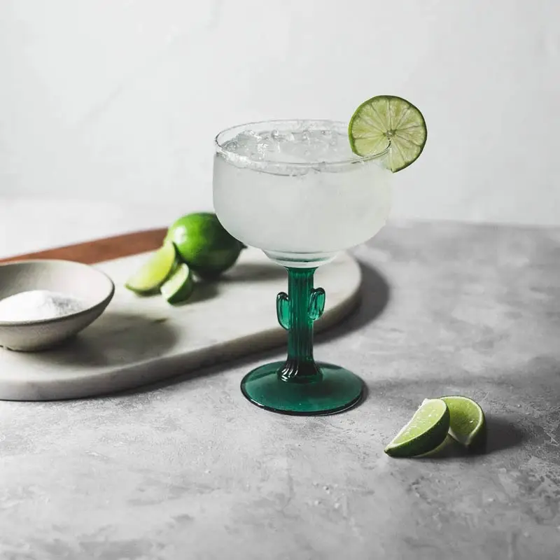 1Pcs Margarita Wine Glass Creative Cactus Cocktail Glass Bar Club Wedding Party Drinkware Goblet Champagne Dessert Cup 350Ml