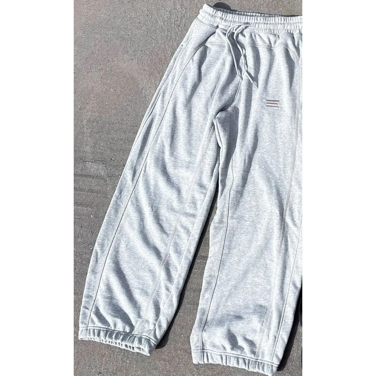 

Y2K Men's Pants Korean Streetwear Faion Casual Loose Fit Autumn Seven-Quarter Sve No Brand Registered Trademark