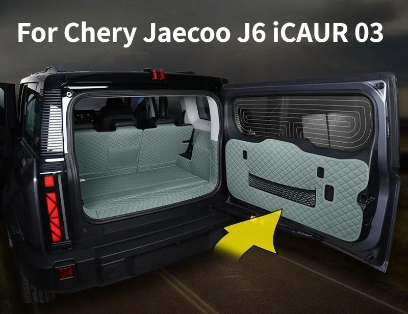 For Chery Jaecoo J6 iCAUR 03 Full Wrap Trunk Mat, Custom Fit Cargo Mat, Car Interior Modified Parts Interior Accessories
