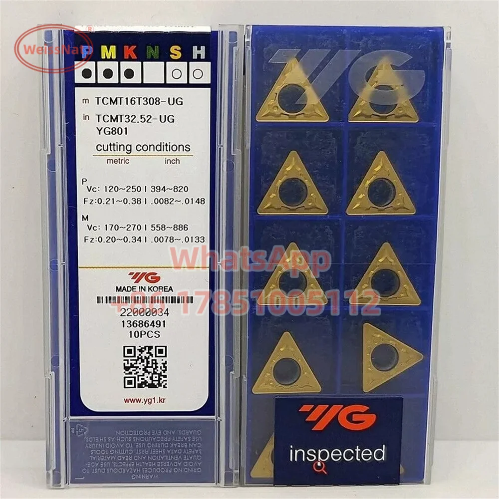 Imagem -03 - Carboneto Insere Yg1 Tcmt110204 Tcmt16t304 Tcmt16t308-ug uf Yg801