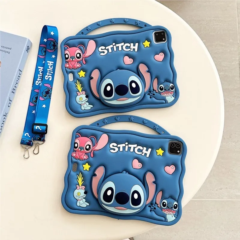 Cute 3D Cartoon Stitch Case For Samsung Tad A9 X110 A11 A7Lite 8.7inch A9Plus X216B A11Plus 11inch Kids Tablet Protective Case