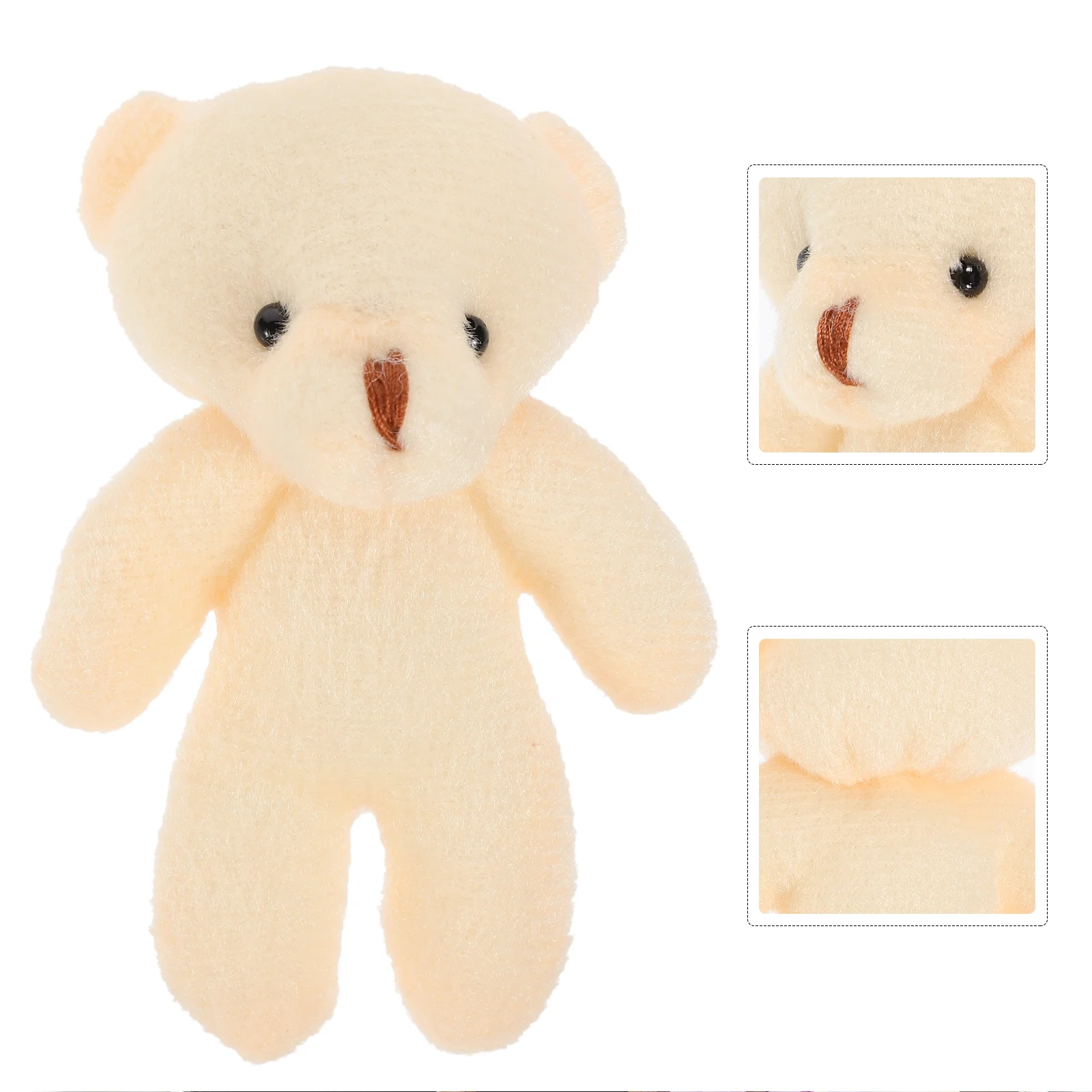 Ijsbeer Handpop Mini Kinderspeelgoed Mooie kleine beren Beige Draagbare beeldjes Peuter Baby