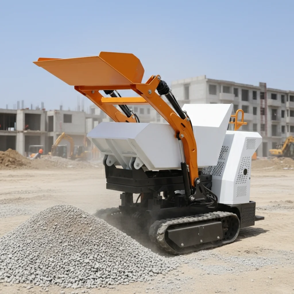 

1000kg Small Track Dumper EPA EURO 5 Mini Transporter Carrier Farm Use Factory Direct Sale
