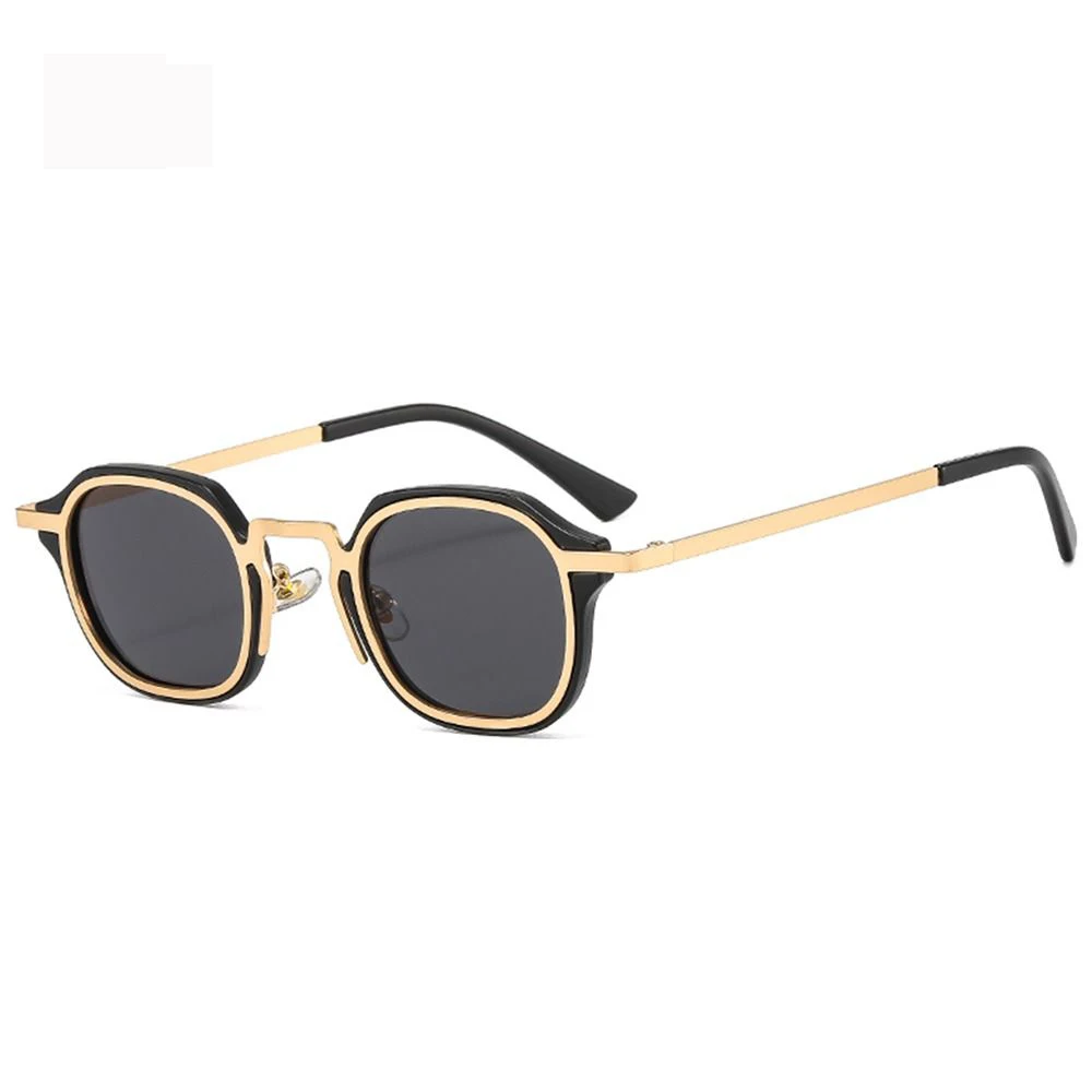 Nowe mody małe kwadratowe okulary przeciwsłoneczne mężczyźni kobiety Retro Punk odcienie mężczyzna kobieta Vintage modne okulary do jazdy okulary UV400 — zdjęcie 2