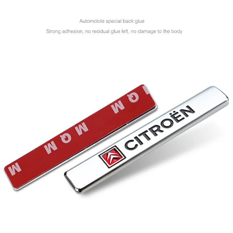 Car Styling 3D Metal Logo Badge Stickers:Perfect Decals for Citroen Models C4, C3, C5, C1, C2 Berlingo, Celysee, Cactus, Picasso