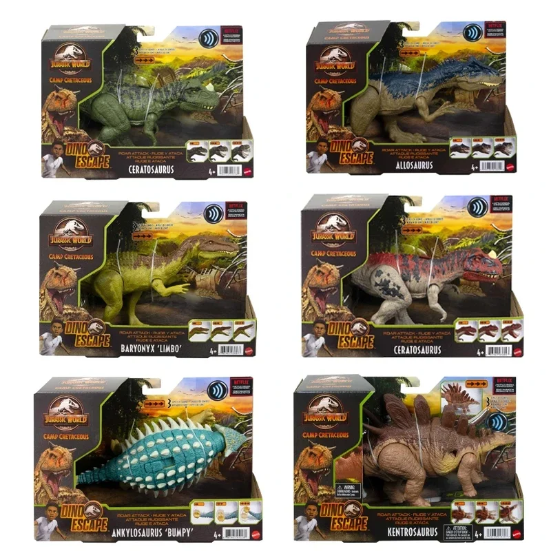 

Jurassic World Camp Cretaceous Roar Attack Dinosaur with Strike Feature and Sounds Ceratosaurus Ankylosaurus Bumpy Dinosaur Toys