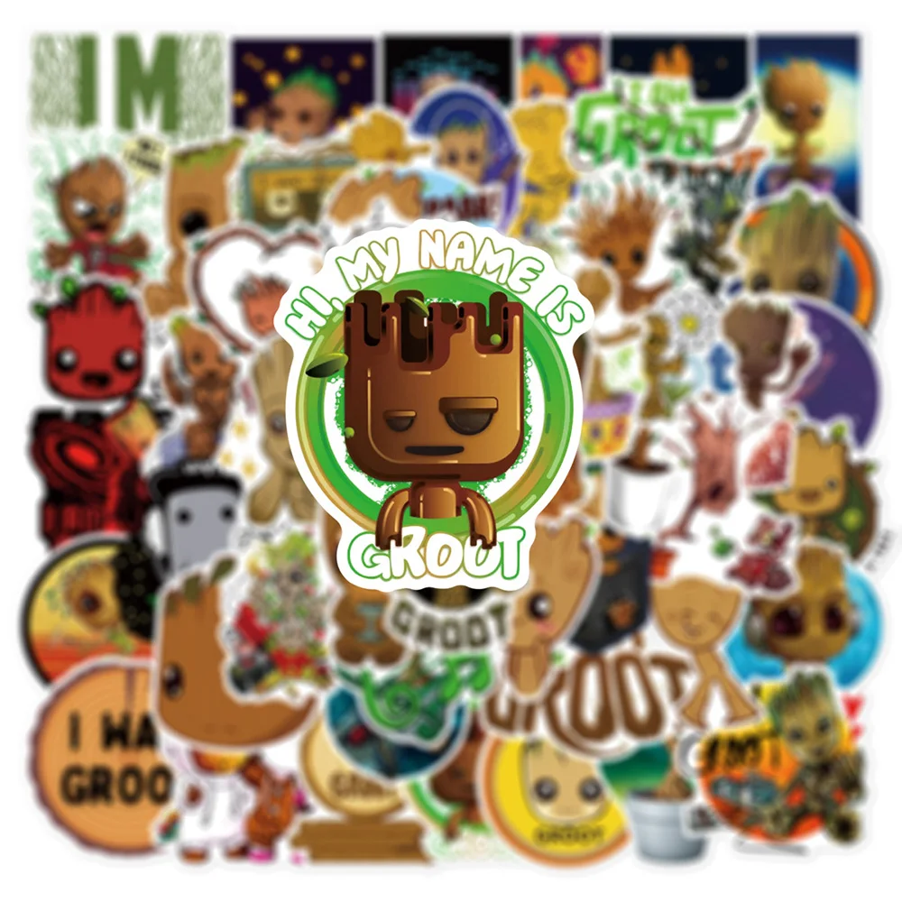 10/30/50PCS Disney Cute Groot Stickers Guardians of the Galaxy Cartoon Decals DIY Motorcycle Notebook Phone Guitar Car Kids Toy