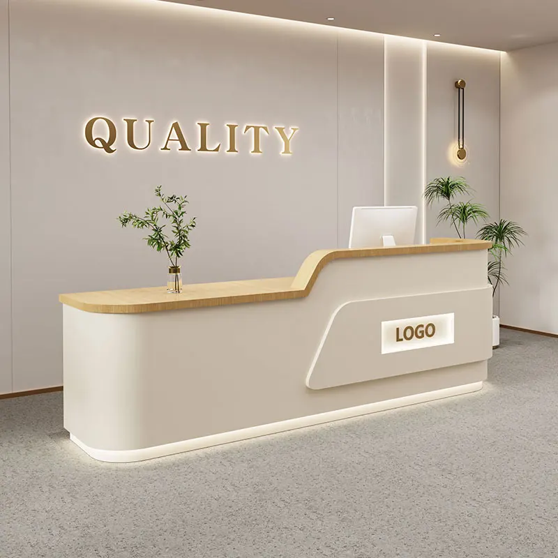 أدراج مكتب الاستقبال لصالونات التجميل الجمالية الممتازة، مكاتب الاستقبال الإبداعية Escritorios Recepcionales أثاث مكاتب الفندق #3