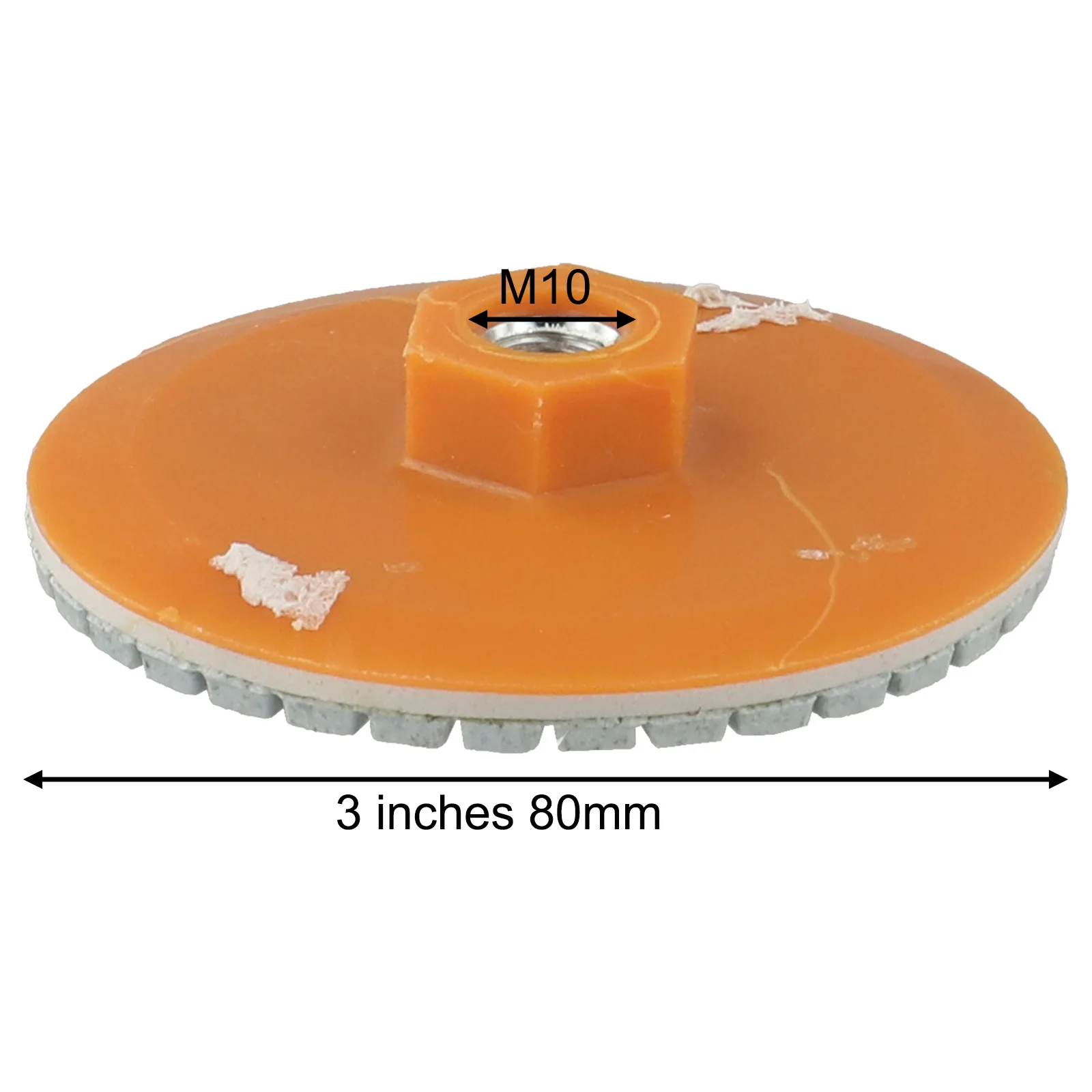 

Household Orange Polishing Pad Parts Wear resistance Grinding M10 Marble Safe Spiral Stable 3 Inch 80mm Concrete