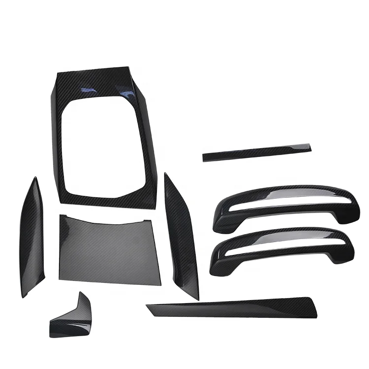 

Real Dry Carbon Fiber Interior Trim For BMW 3 Series G20 330i Dashboard Console Cover Trims Sticker 2020up