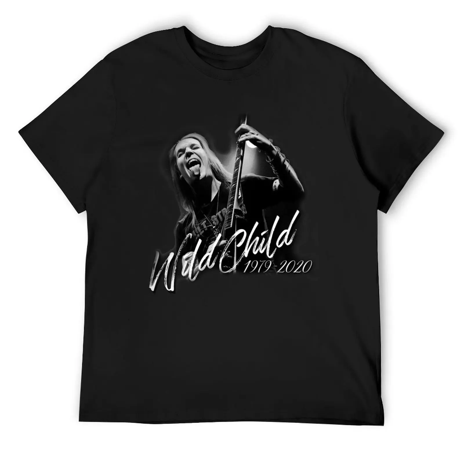 Alexi Laiho Wild Child RIP T-Shirt plus sizes shirts graphic tees t shirt for men