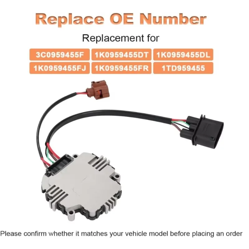 ラジエーターエンジンファンコントロールユニット 1K0959455N 1K0959455DT 1TD959455 VW GTI 2.0L 2009-2013 アウディ A3 2003-2012用